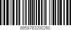 Código de barras (EAN, GTIN, SKU, ISBN): '8859783200280'