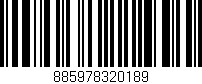 Código de barras (EAN, GTIN, SKU, ISBN): '885978320189'