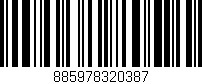 Código de barras (EAN, GTIN, SKU, ISBN): '885978320387'