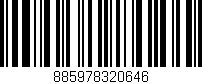 Código de barras (EAN, GTIN, SKU, ISBN): '885978320646'