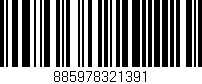 Código de barras (EAN, GTIN, SKU, ISBN): '885978321391'
