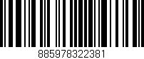 Código de barras (EAN, GTIN, SKU, ISBN): '885978322381'