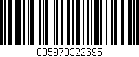 Código de barras (EAN, GTIN, SKU, ISBN): '885978322695'