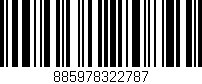 Código de barras (EAN, GTIN, SKU, ISBN): '885978322787'