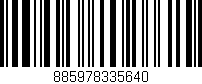 Código de barras (EAN, GTIN, SKU, ISBN): '885978335640'