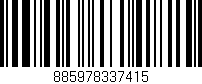 Código de barras (EAN, GTIN, SKU, ISBN): '885978337415'