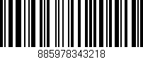 Código de barras (EAN, GTIN, SKU, ISBN): '885978343218'