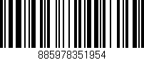 Código de barras (EAN, GTIN, SKU, ISBN): '885978351954'