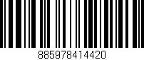 Código de barras (EAN, GTIN, SKU, ISBN): '885978414420'