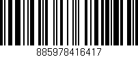 Código de barras (EAN, GTIN, SKU, ISBN): '885978416417'