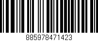Código de barras (EAN, GTIN, SKU, ISBN): '885978471423'