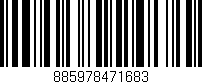 Código de barras (EAN, GTIN, SKU, ISBN): '885978471683'