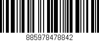 Código de barras (EAN, GTIN, SKU, ISBN): '885978478842'