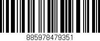 Código de barras (EAN, GTIN, SKU, ISBN): '885978479351'