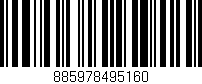 Código de barras (EAN, GTIN, SKU, ISBN): '885978495160'
