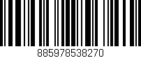 Código de barras (EAN, GTIN, SKU, ISBN): '885978538270'