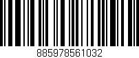 Código de barras (EAN, GTIN, SKU, ISBN): '885978561032'