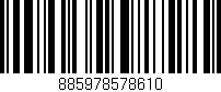 Código de barras (EAN, GTIN, SKU, ISBN): '885978578610'