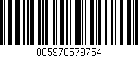 Código de barras (EAN, GTIN, SKU, ISBN): '885978579754'
