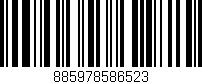 Código de barras (EAN, GTIN, SKU, ISBN): '885978586523'