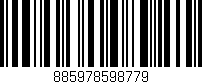 Código de barras (EAN, GTIN, SKU, ISBN): '885978598779'