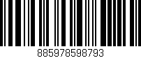 Código de barras (EAN, GTIN, SKU, ISBN): '885978598793'
