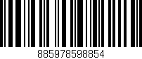 Código de barras (EAN, GTIN, SKU, ISBN): '885978598854'