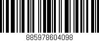 Código de barras (EAN, GTIN, SKU, ISBN): '885978604098'
