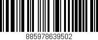 Código de barras (EAN, GTIN, SKU, ISBN): '885978639502'