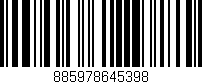 Código de barras (EAN, GTIN, SKU, ISBN): '885978645398'