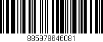 Código de barras (EAN, GTIN, SKU, ISBN): '885978646081'