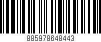 Código de barras (EAN, GTIN, SKU, ISBN): '885978648443'