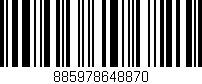 Código de barras (EAN, GTIN, SKU, ISBN): '885978648870'