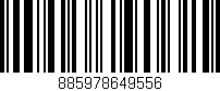 Código de barras (EAN, GTIN, SKU, ISBN): '885978649556'