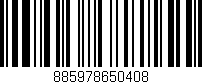 Código de barras (EAN, GTIN, SKU, ISBN): '885978650408'