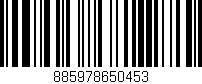 Código de barras (EAN, GTIN, SKU, ISBN): '885978650453'