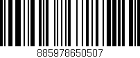 Código de barras (EAN, GTIN, SKU, ISBN): '885978650507'