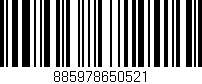 Código de barras (EAN, GTIN, SKU, ISBN): '885978650521'
