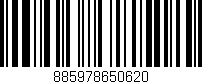 Código de barras (EAN, GTIN, SKU, ISBN): '885978650620'