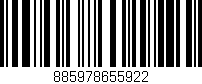 Código de barras (EAN, GTIN, SKU, ISBN): '885978655922'