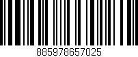 Código de barras (EAN, GTIN, SKU, ISBN): '885978657025'