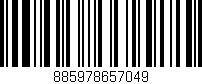 Código de barras (EAN, GTIN, SKU, ISBN): '885978657049'