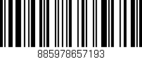 Código de barras (EAN, GTIN, SKU, ISBN): '885978657193'