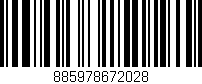 Código de barras (EAN, GTIN, SKU, ISBN): '885978672028'