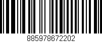 Código de barras (EAN, GTIN, SKU, ISBN): '885978672202'