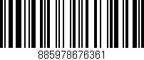 Código de barras (EAN, GTIN, SKU, ISBN): '885978676361'