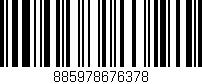 Código de barras (EAN, GTIN, SKU, ISBN): '885978676378'