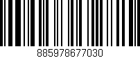 Código de barras (EAN, GTIN, SKU, ISBN): '885978677030'
