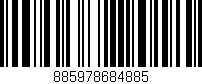 Código de barras (EAN, GTIN, SKU, ISBN): '885978684885'