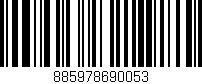 Código de barras (EAN, GTIN, SKU, ISBN): '885978690053'